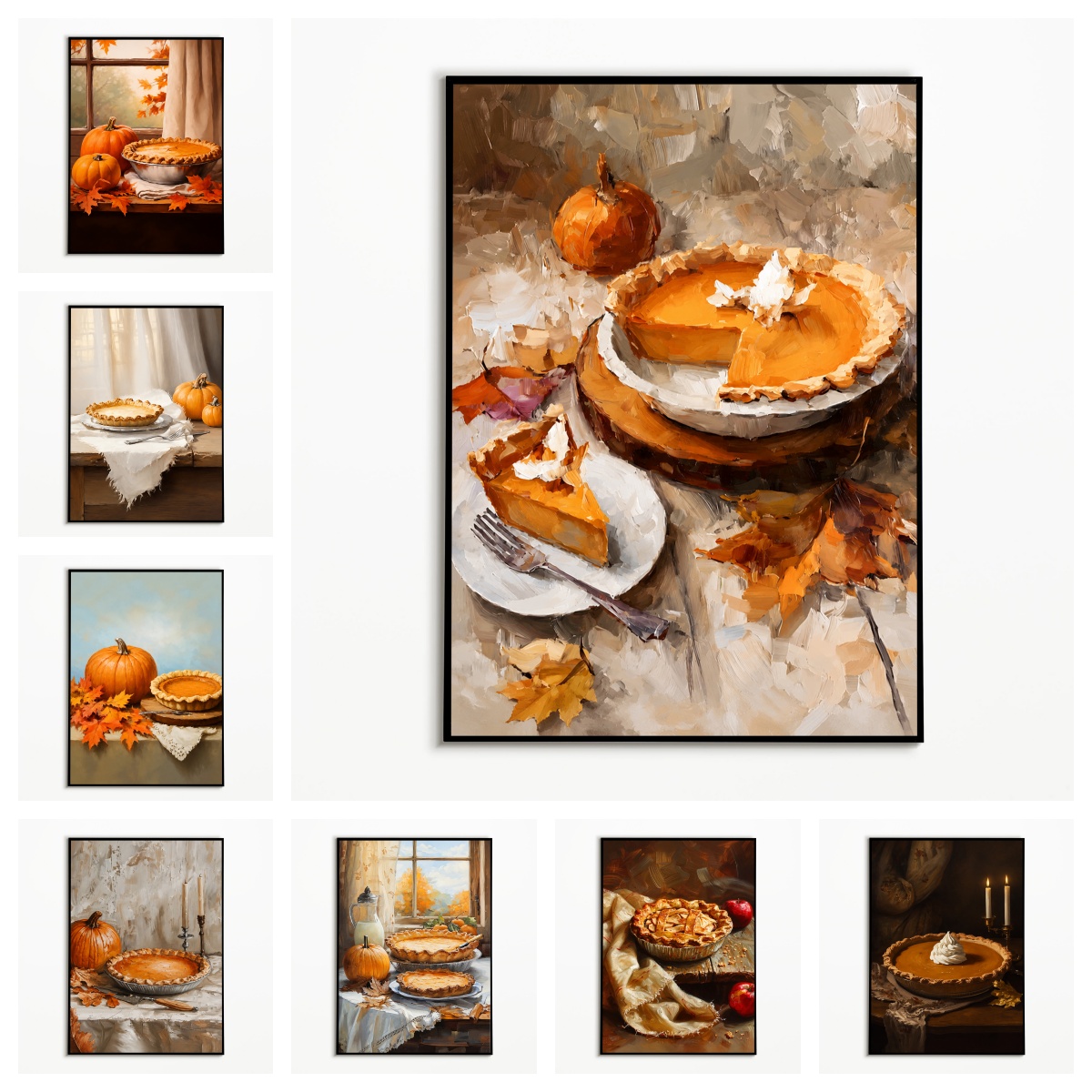 Kitchen Baking Wall Art - 1개 가을 호박 파이 별미 포스터