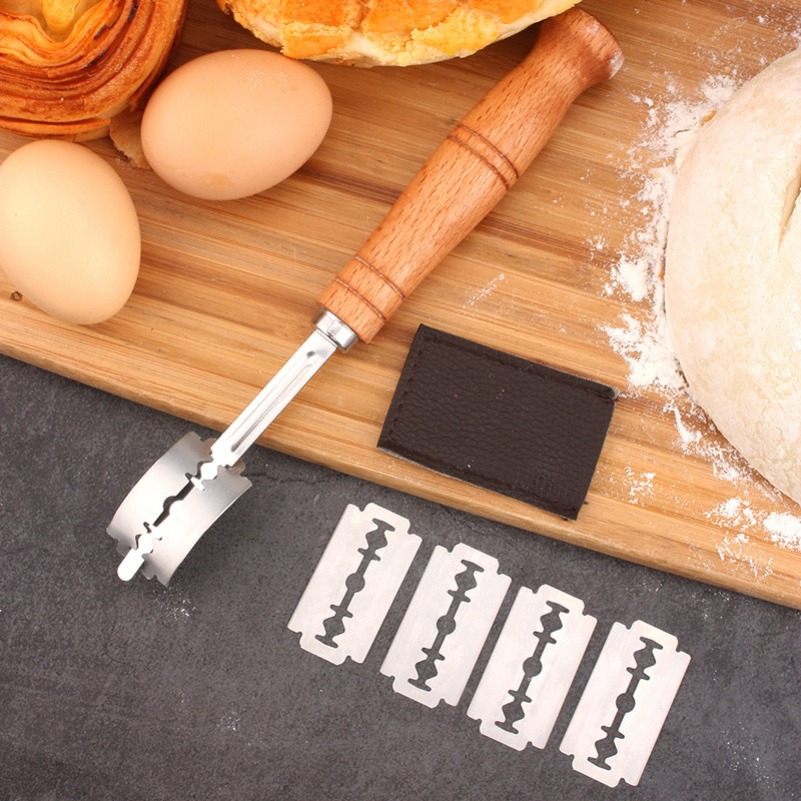 Dough Scraper Curved - 반죽 빵 페이스트리 커터 5개 블레이드