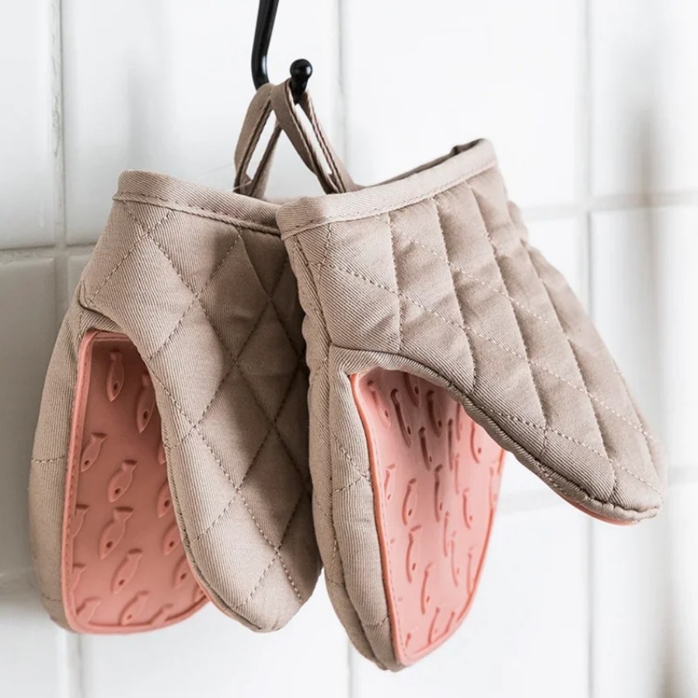 Kitchen Baking Gloves - 1개 실리콘 오븐 장갑, 물고기 모양,