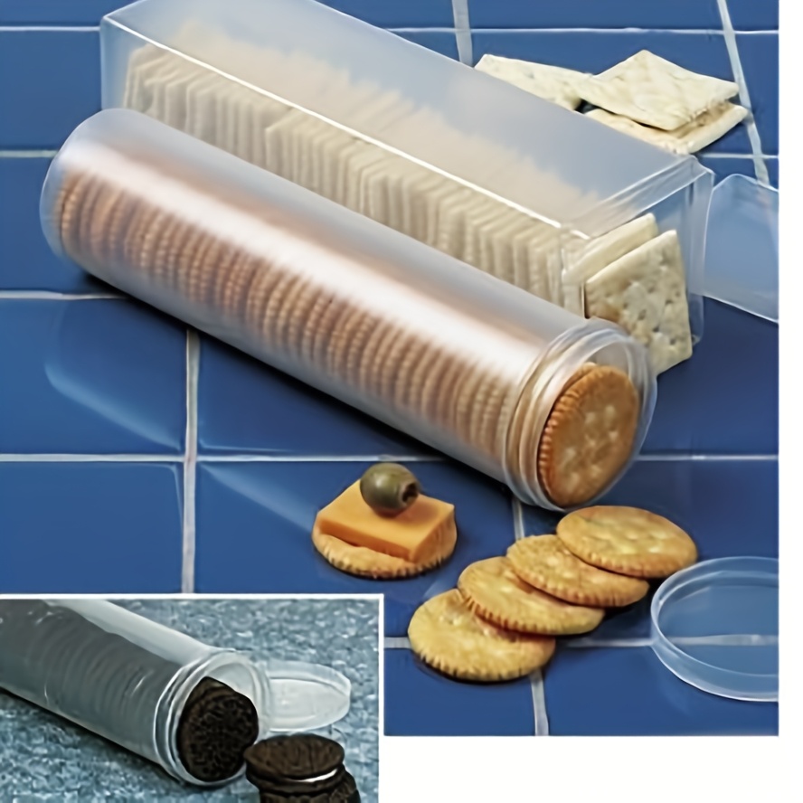 Kitchen Baking Tray Organizer - 뚜껑이 있는 투명 직사각형 밀폐 식품