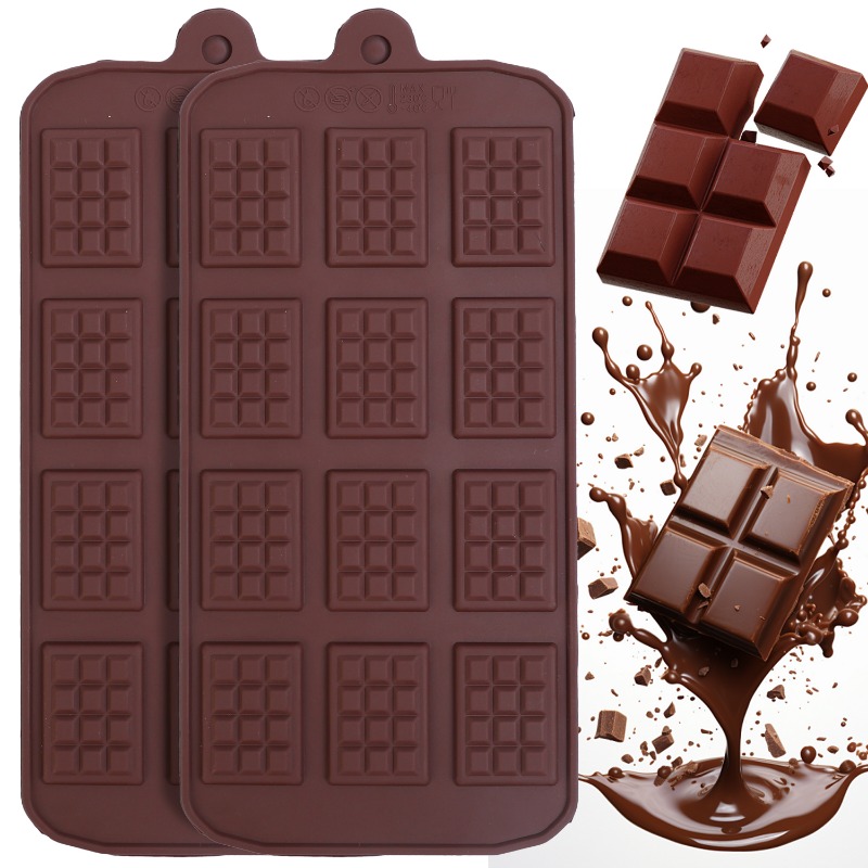 Kitchen Baking Items - 실리콘 초콜릿 몰드, 12 Even 퐁당