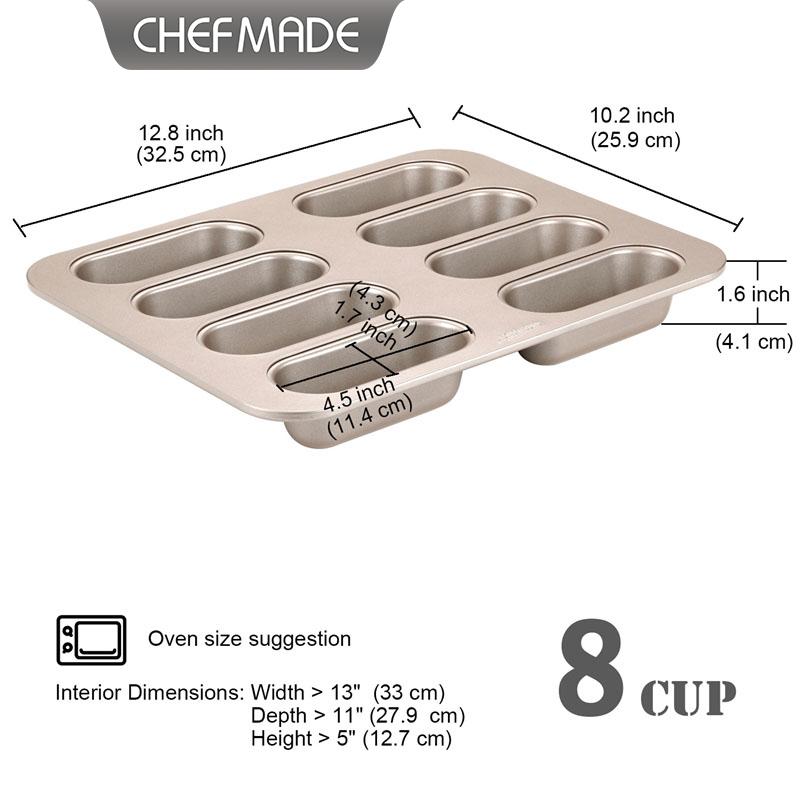 셰프메이드 8컵 타원형 롱 핫도그 빵틀 논스틱 베이킹  - Kitchen Baking Items 리뷰 및 가격