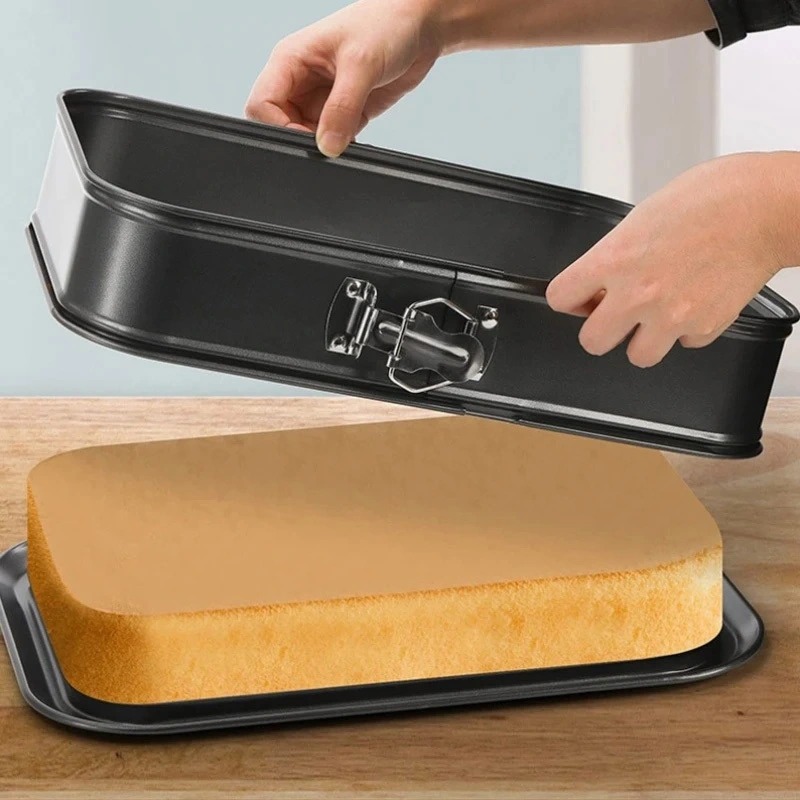 논스틱 탄소강 케이크 몰드 – 바닥이 분리되는 직사각형 - Kitchen Baking Essentials 리뷰 및 가격
