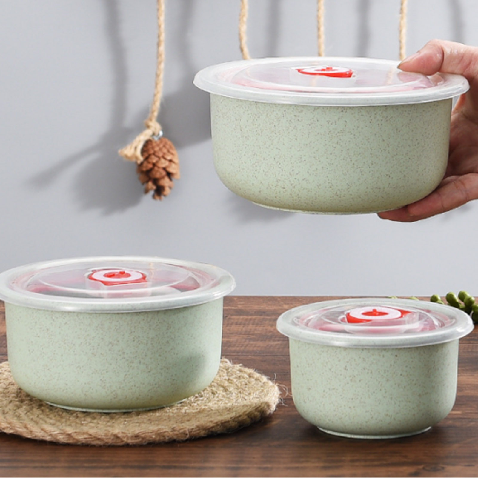 3개 세트 음식 보관 용기 도시락 가벼운 음식 보관 용 - Kitchen Baking Tray Organizer 리뷰 및 가격