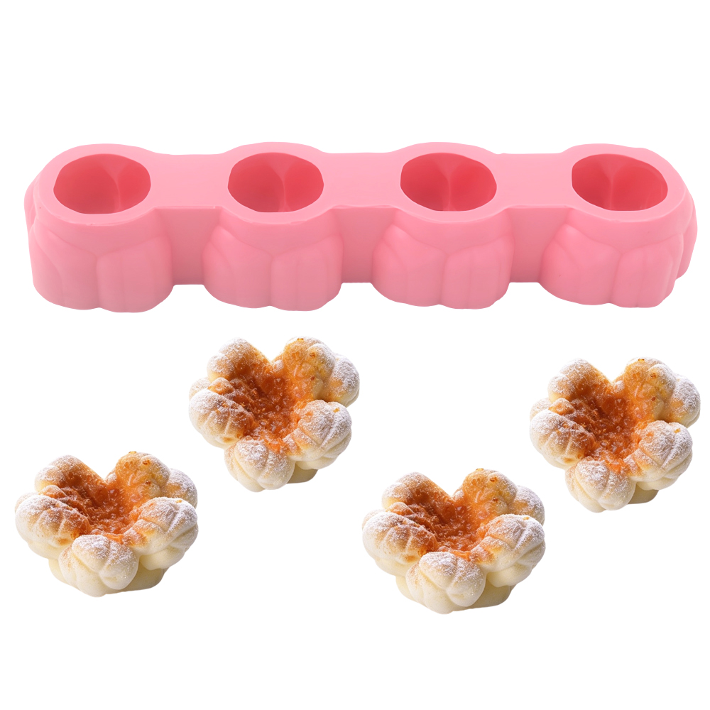 1 또는 4구 팝콘 디자인 식품 등급 실리콘 케이크 몰 - Kitchen Baking Items 리뷰 및 가격