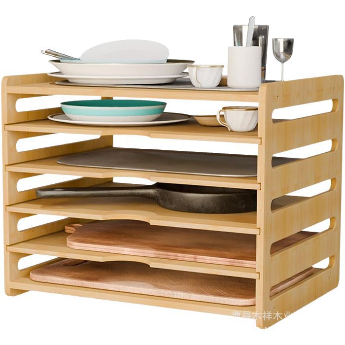 원목 주방 수납장 다층 식기 정리대 트레이 칸막이 베이 - Kitchen Cabinet Baking Sheet Organizer 리뷰 및 가격
