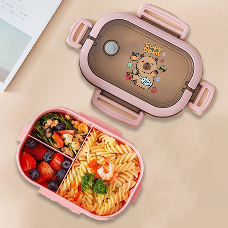 Capybara 도시락 상자 애니메이션 동물 인쇄 식품 - Kitchen Baking Tray Organizer 리뷰 및 가격