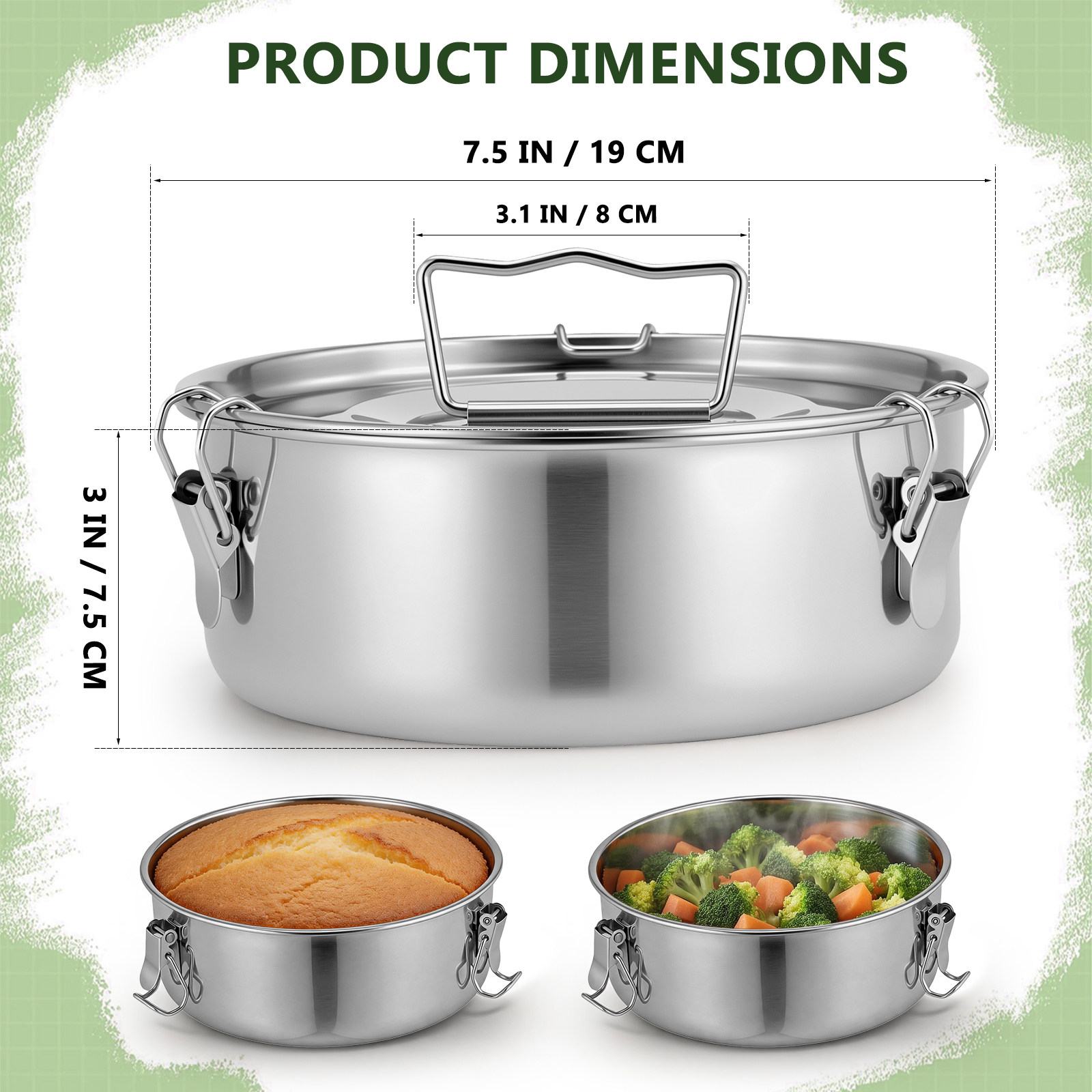 플란 몰드 뚜껑 스테인리스 스틸 플란 팬 주방 스티머  - Kitchen Baking Items 리뷰 및 가격