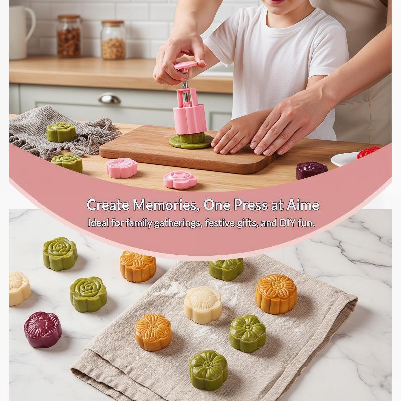 DIY Mooncake Mold 1 세트 플라스틱 핸드 - Kitchen Baking Torch 리뷰 및 가격