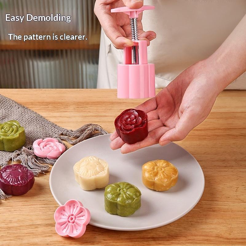 DIY Mooncake Mold 1 세트 플라스틱 핸드 - Kitchen Baking Torch 리뷰 및 가격