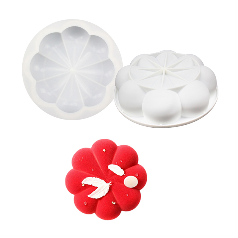 1 또는 8 셀 꽃 꽃잎 디자인 무스 케이크 금형 식품 - Kitchen Baking Items 리뷰 및 가격