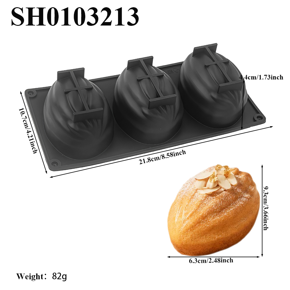 3 또는 8구 아몬드 모양 식품 등급 실리콘 무스 케이 - Kitchen Baking Items 리뷰 및 가격