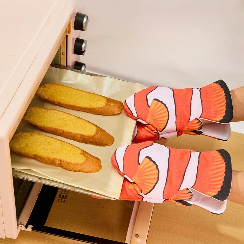 1개, 면 오븐 장갑 열 저항성 미끄럼 방지 베이킹 장 - Kitchen Baking Gloves 리뷰 및 가격