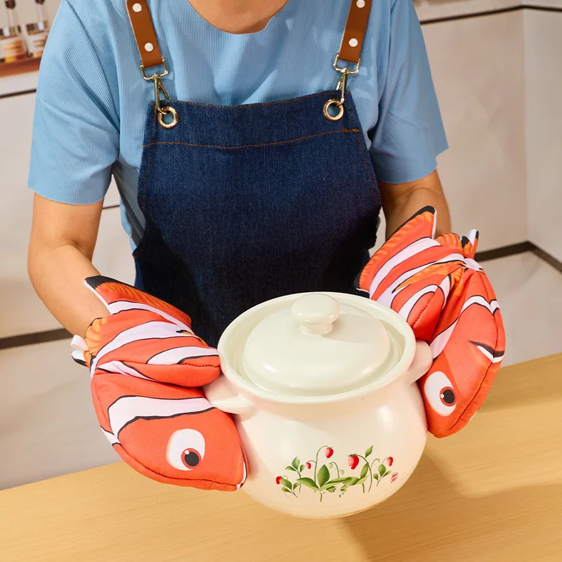 1개, 면 오븐 장갑 열 저항성 미끄럼 방지 베이킹 장 - Kitchen Baking Gloves 리뷰 및 가격