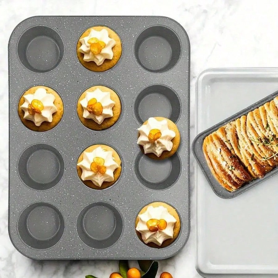 5종 베이킹 도구 세트, 눌어붙지 않는 코팅 처리, 탄 - Kitchen Baking Sheets 리뷰 및 가격