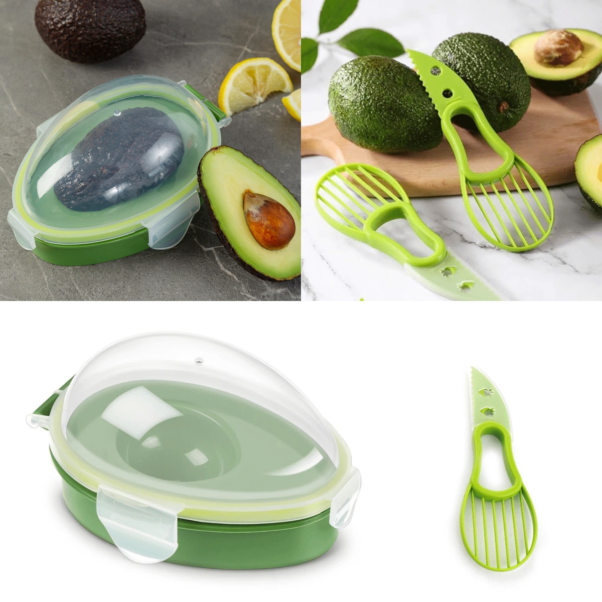 아보카도 보관함 재사용 가능 신선도 유지 과일 슬라이서 - Kitchen Baking Tray Organizer 리뷰 및 가격