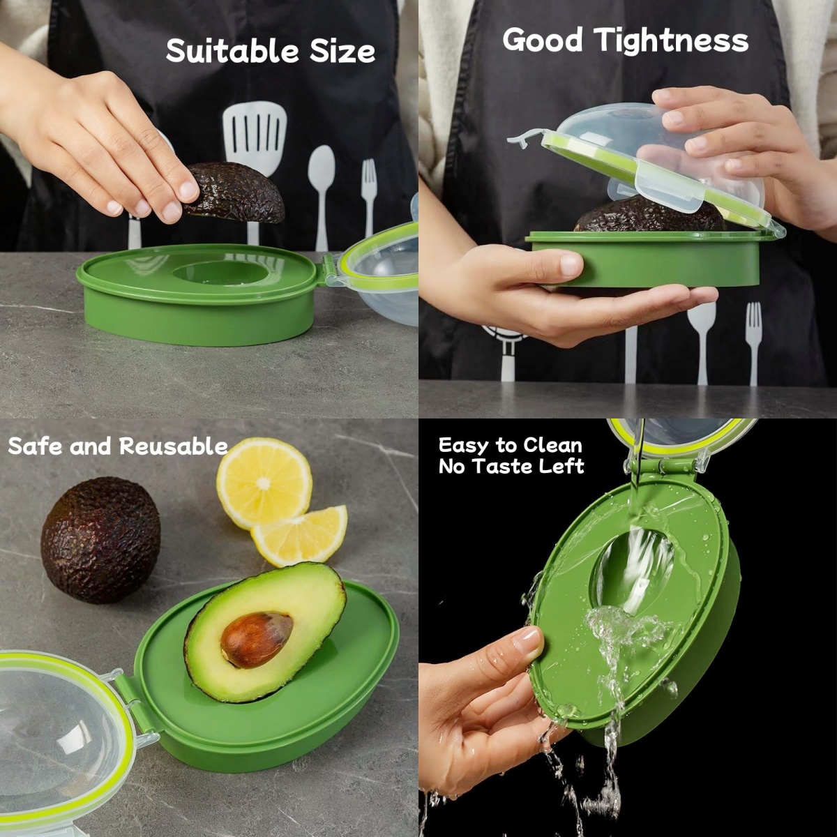 아보카도 보관함 재사용 가능 신선도 유지 과일 슬라이서 - Kitchen Baking Tray Organizer 리뷰 및 가격