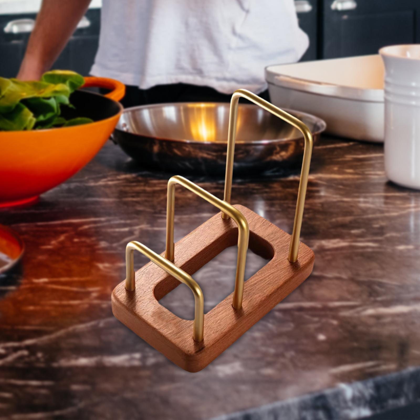 도마 냄비뚜껑 정리대 주방용품 나무 금속 도마 정리대  - Kitchen Cabinet Baking Sheet Organizer 리뷰 및 가격