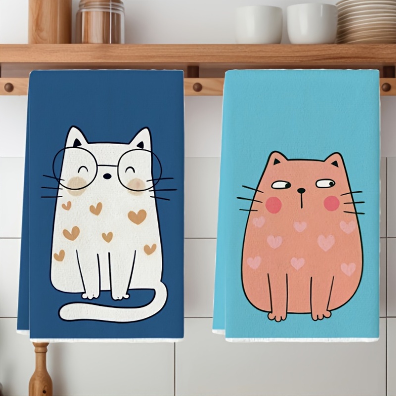 6개, 6색 고양이 주방 수건, 40Cm*60Cm 수건 - Kitchen Baking Essentials 리뷰 및 가격