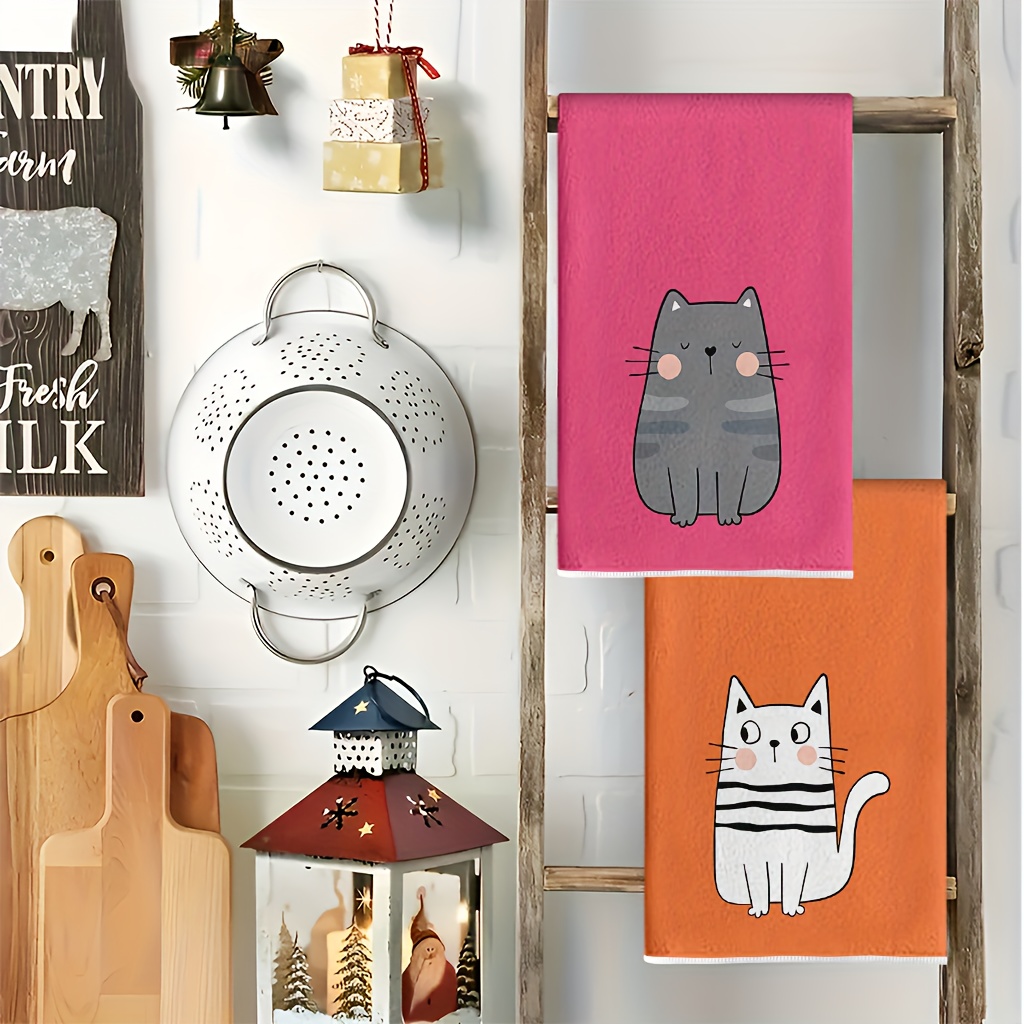 6개, 6색 고양이 주방 수건, 40Cm*60Cm 수건 - Kitchen Baking Essentials 리뷰 및 가격