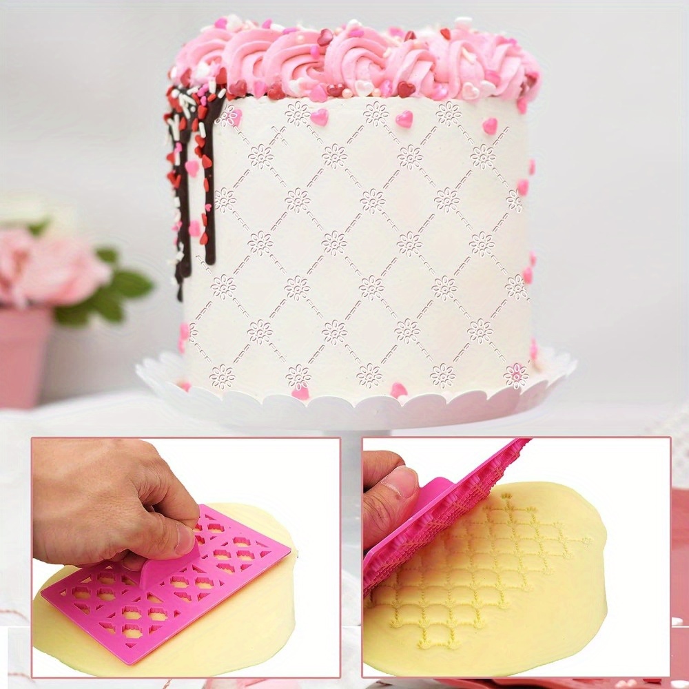 9 개/대 케이크 초콜릿 퐁당 금형 플라스틱 인쇄 비스 - Kitchen Baking Items 리뷰 및 가격
